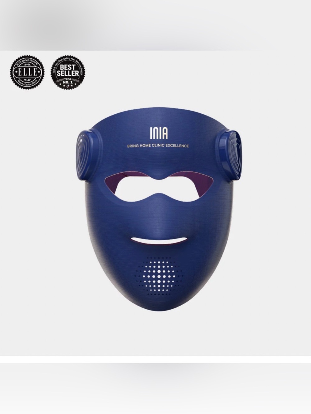 INIA Glow 4D WIRELESS LED Light Thetapy Mask -Blue- brand new SEALED in The box